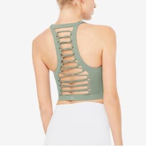 ALO Yoga Moss Green Movement Bra